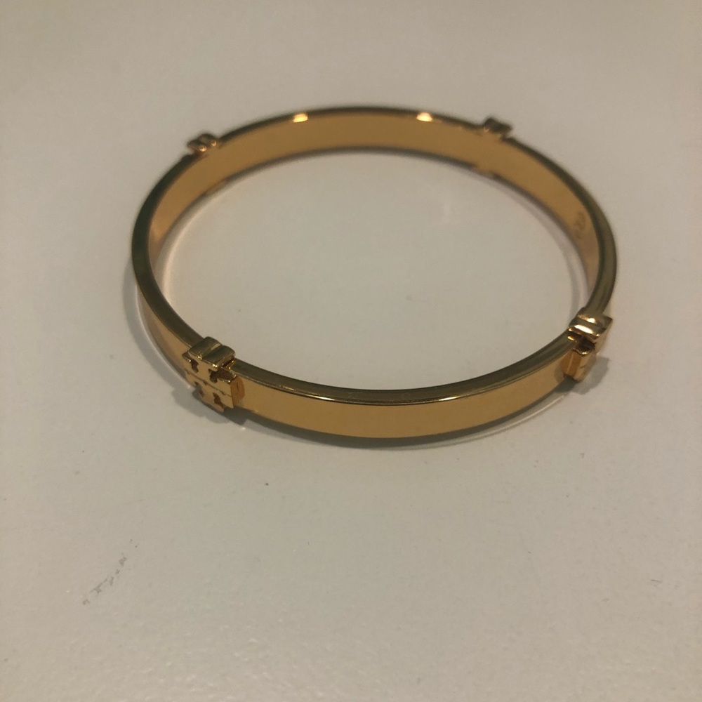 Tory Burch authentic Logo station Bangle Bracelet